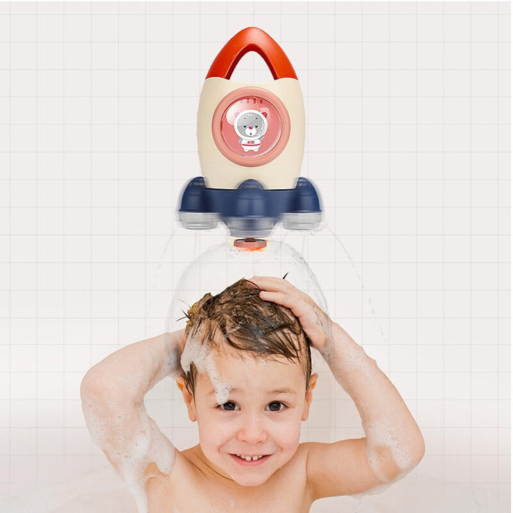 Baby Toys Spin Water Spray Rocket Bath Toys